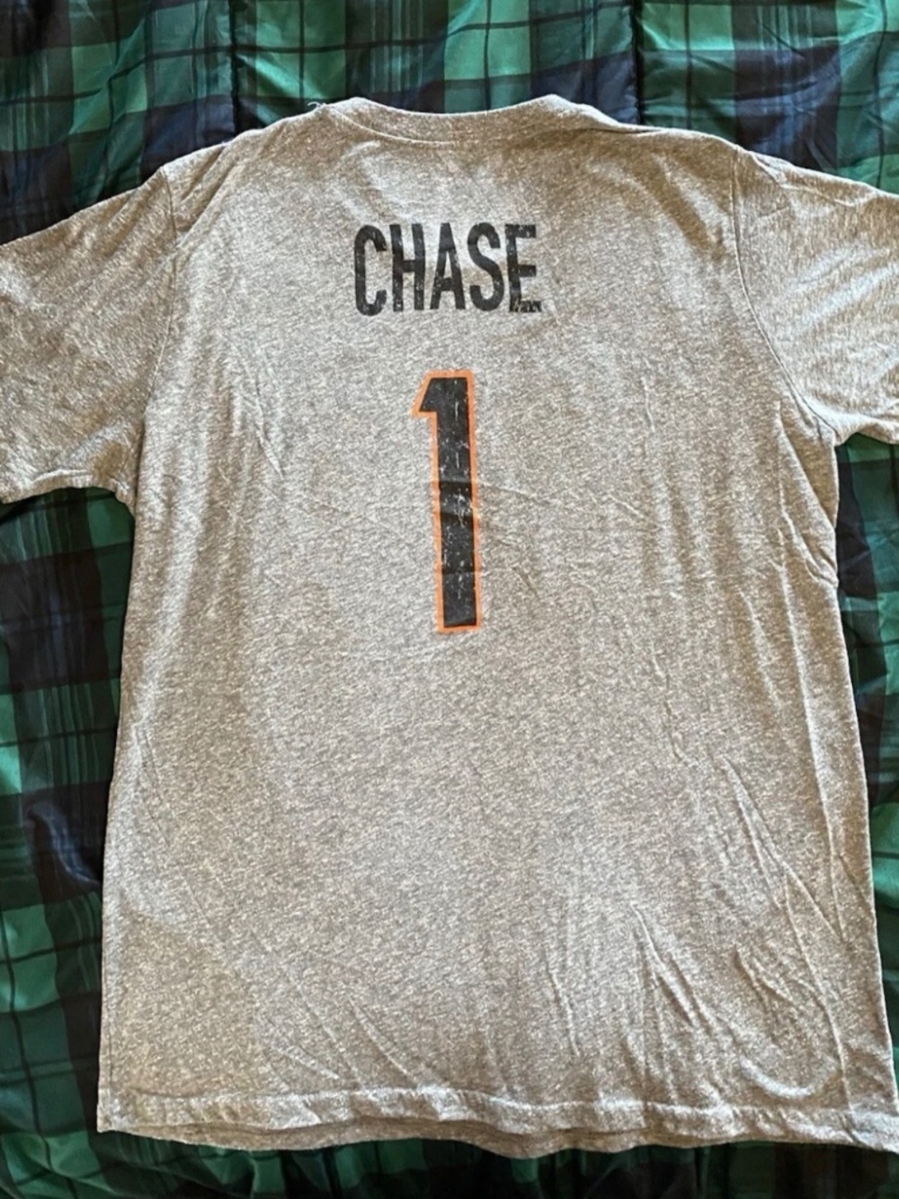 Ja’marr Chase T-shirt Adult gray XL Bengals Cincinnati Slim Fit